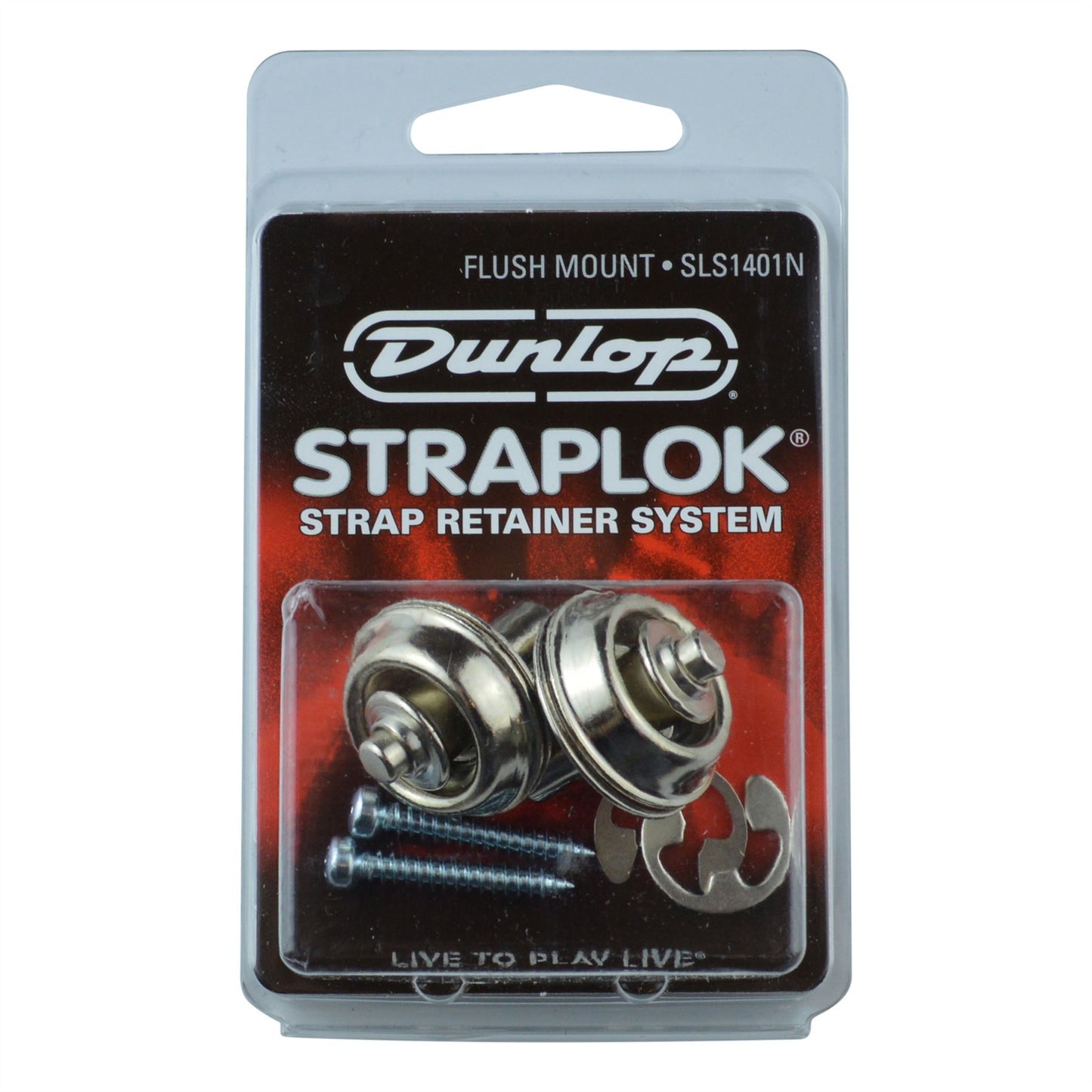 Dunlop Guitar Mount Straplocks (Flush Fitting) Nickel