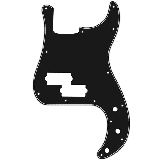 Precision Bass Compatible Scratchplate - Black 3-ply
