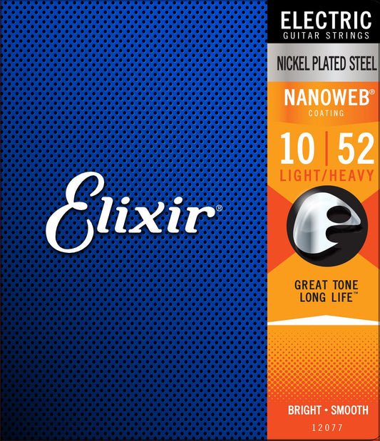 Elixir 12077 Nanoweb Electric Strings - Light-Heavy 10 - 52