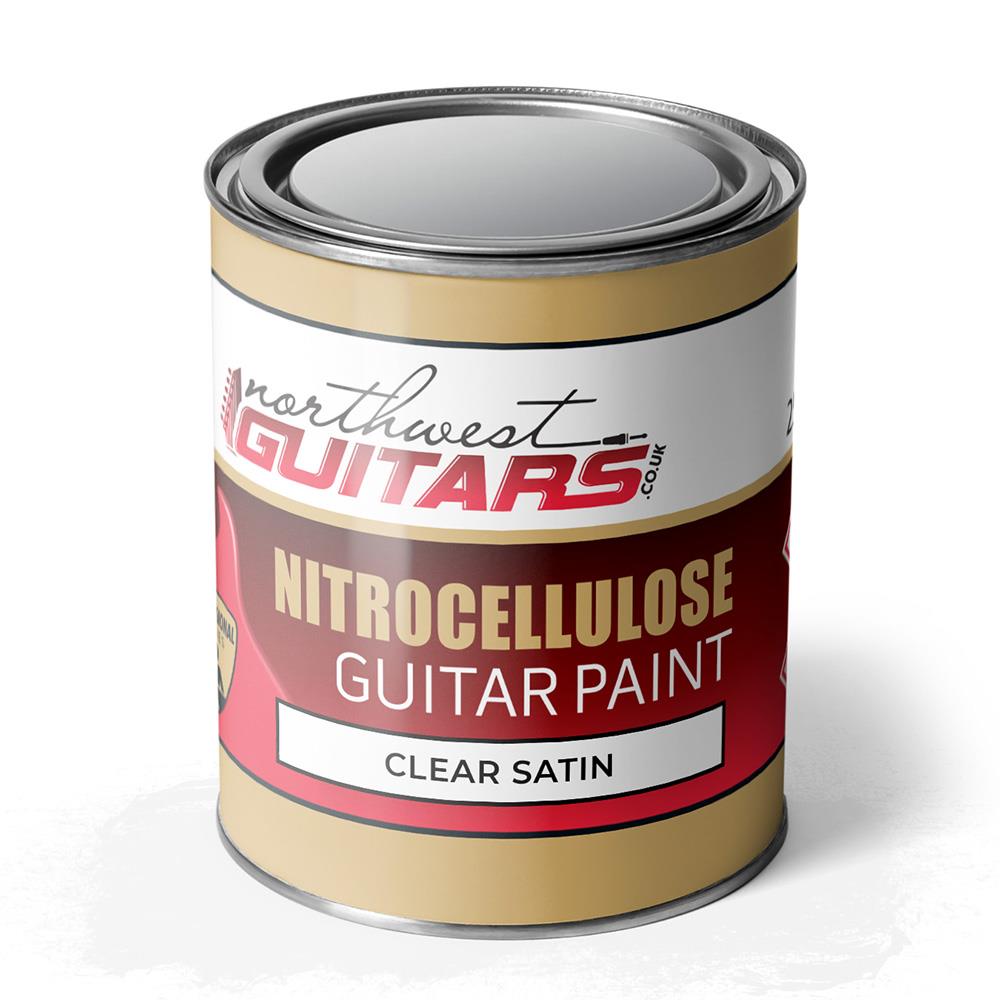 CLEAR SATIN Nitrocellulose Guitar Paint / Lacquer - 250ml