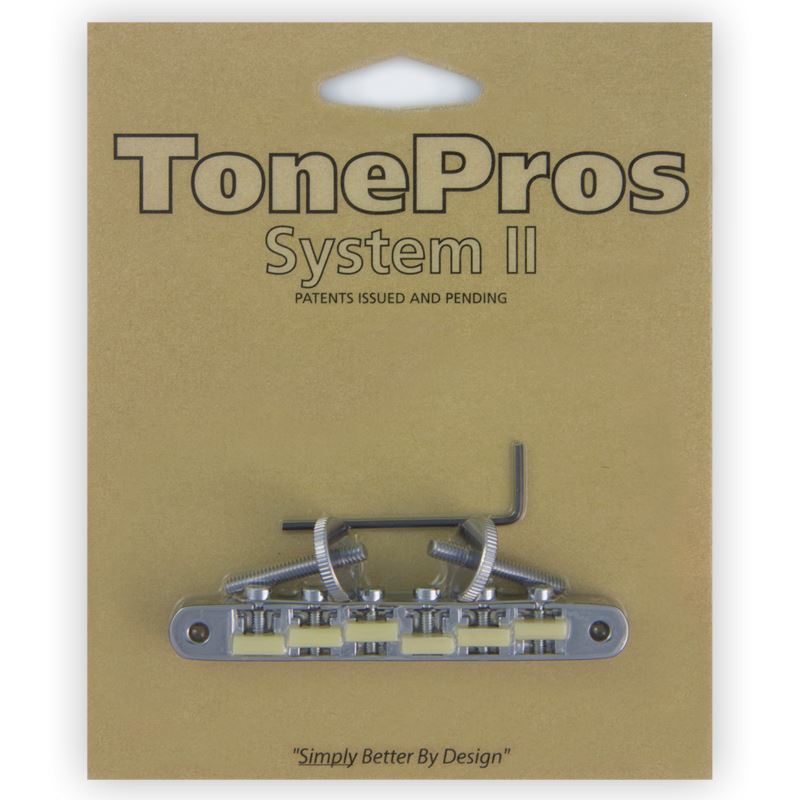 Tonepros AVR2G USA/Imperial Tune-O-Matic Bridge - Chrome