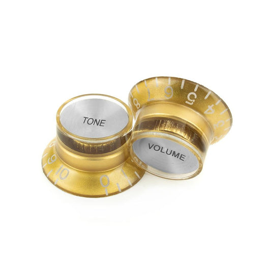 Top Hat Volume & Tone Knobs Gold/Silver