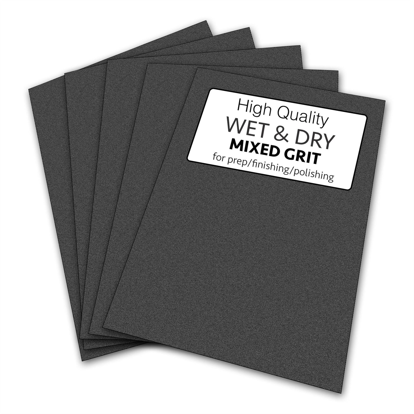 Wet & Dry Sandpaper 10 sheets - Mixed Grit