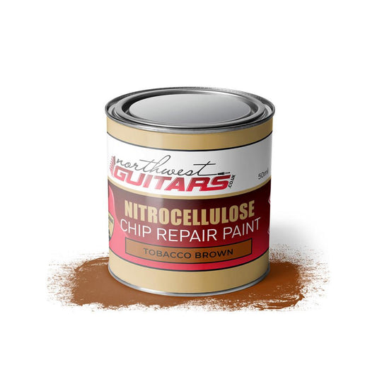 Tobacco Brown Nitrocellulose Chip Repair guitar paint - 50ml