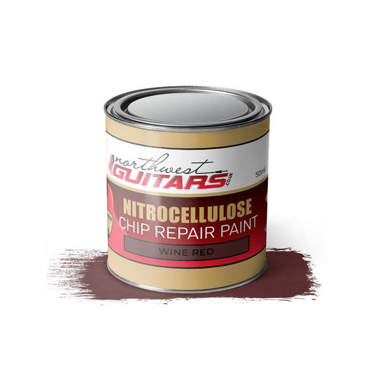 Wine Red Nitrocellulose Chip Repair guitar paint - 50ml