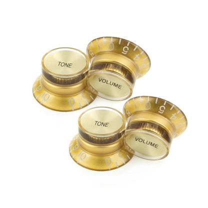 Top Hat Volume & Tone Knobs Gold/Gold
