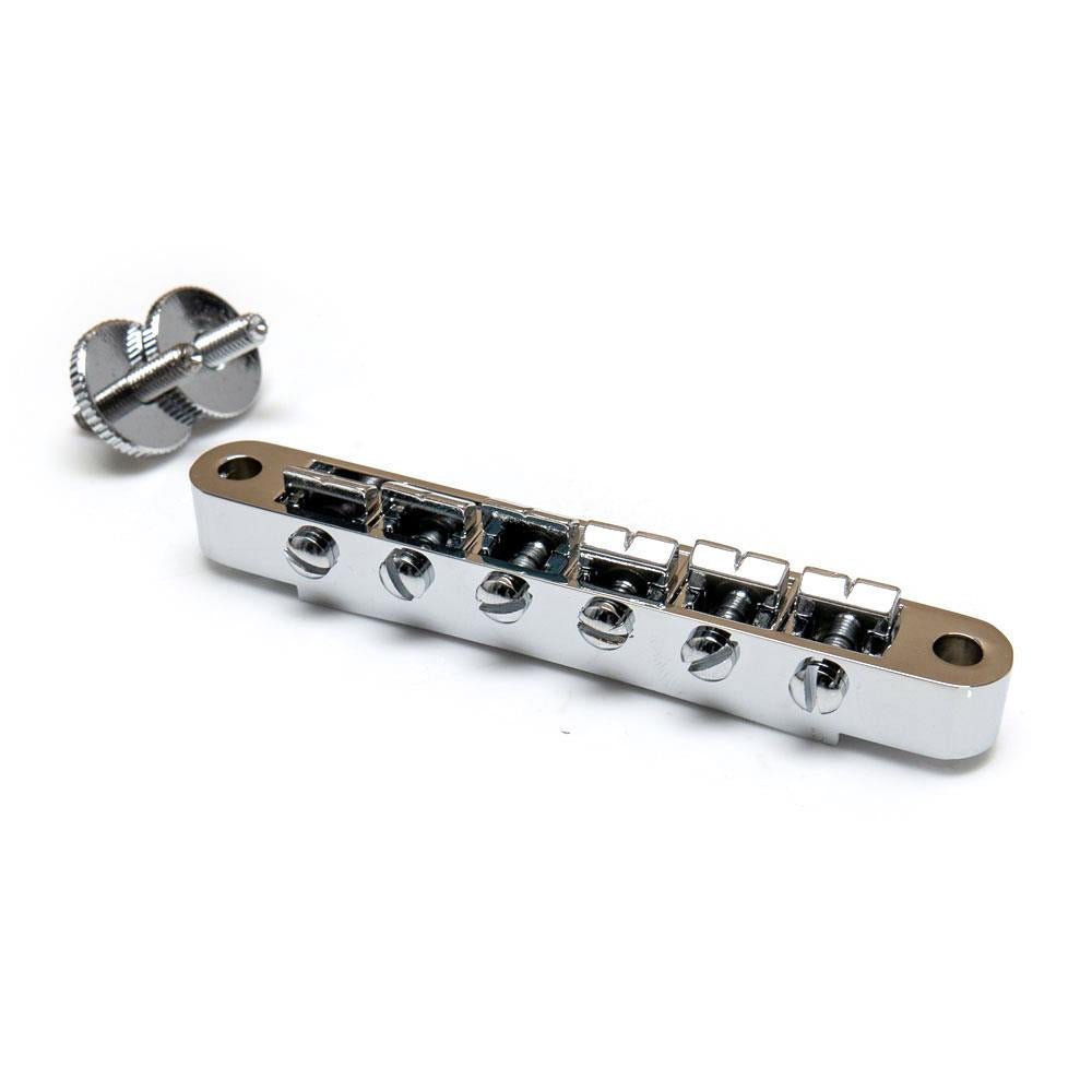 Kluson USA Replacement Non-Wired ABR-1 Tune-O-Matic Bridge With Brass Or  Nylon Saddles
