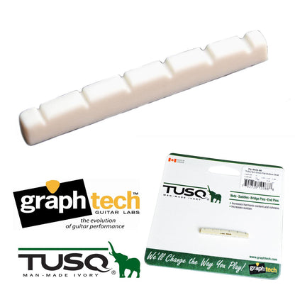 Graphtech PQ-5042-00 Slotted Tusq Nut Flat Bottom for Strat/Tele etc..