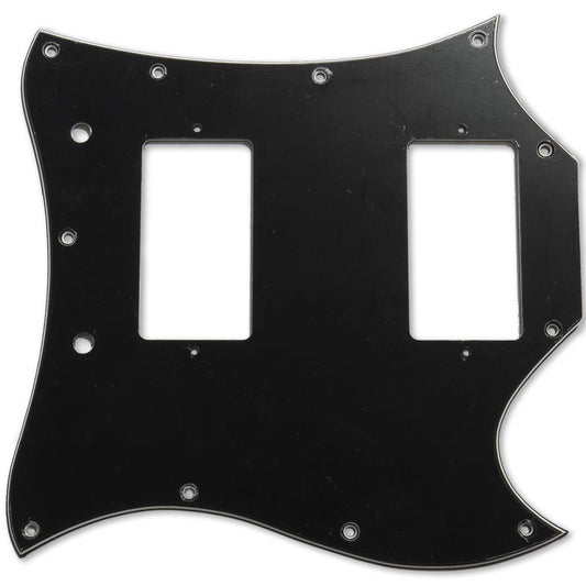 SG Custom Pickguard -Scratchplate Black 3 Ply