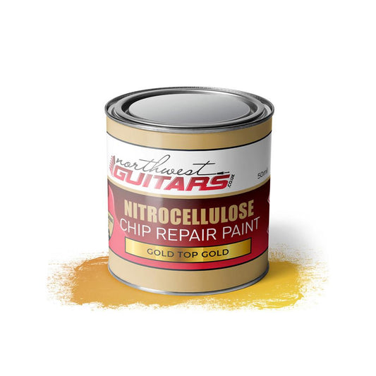 Les Paul Gold Top Gold Nitrocellulose Chip Repair guitar paint - 50ml