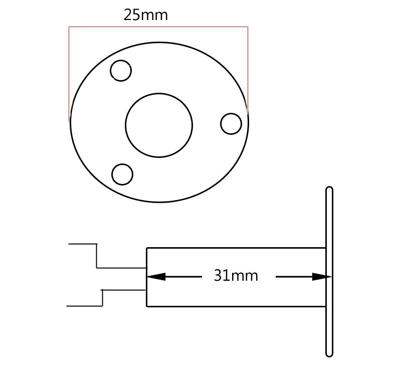 1/4" Mono/Stereo Input Jack/Strap Button for Electro Acoustic Guitars