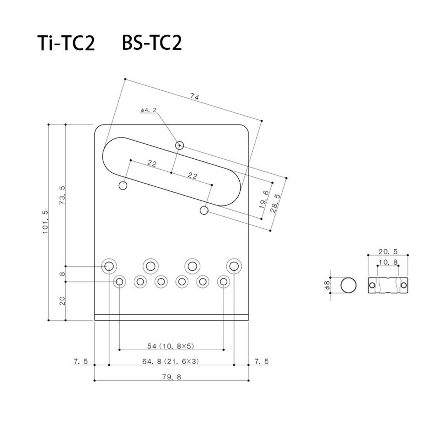 Gotoh Modern Telecaster Bridge with Compensated Brass Saddles