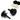 Ibanez Pair of Deluxe Oversize Strap Buttons Black