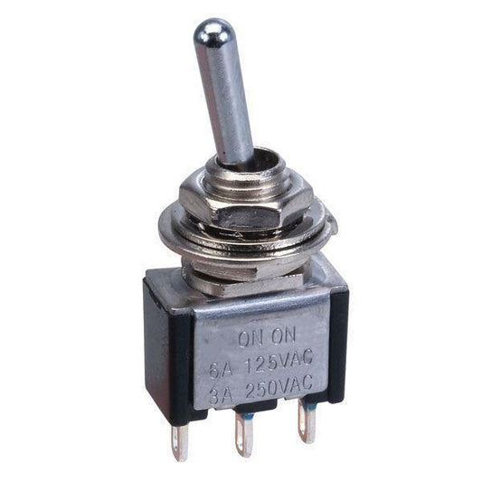 SPDT on-on Mini Toggle Guitar Switch for Coil Tapping/Pickup Switching