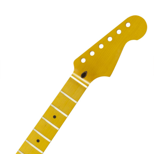 Stratocaster Compatible Guitar Neck -  Vintage Gloss Finish