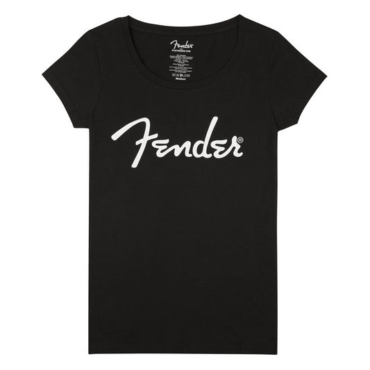 Fender Spaghetti Logo Women's Tee, Black