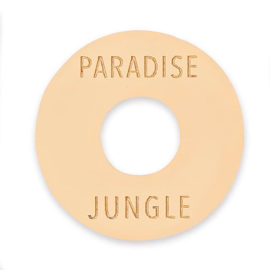 Joe Doe Poker Chip Toggle Switch Surround - Aged White - Paradise/Jungle