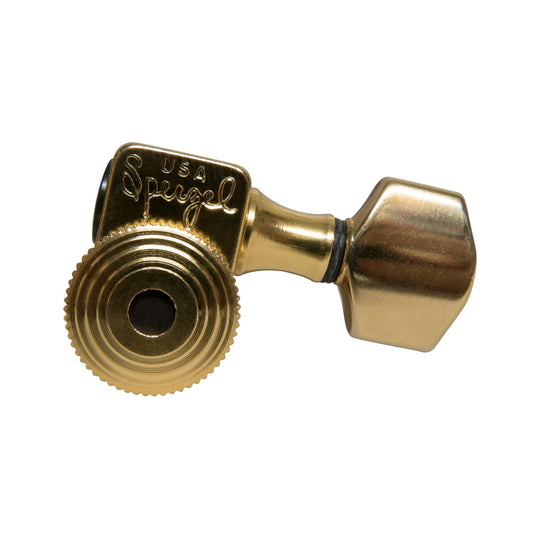 Genuine Sperzel Trim Lok Locking Machine Heads Tuners Gold - 6 in line