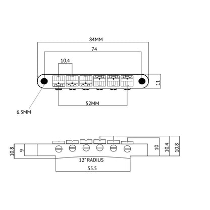 Tune-o-matic ABR-1 Style Bridge for Epiphone Les Paul SG ES Dot