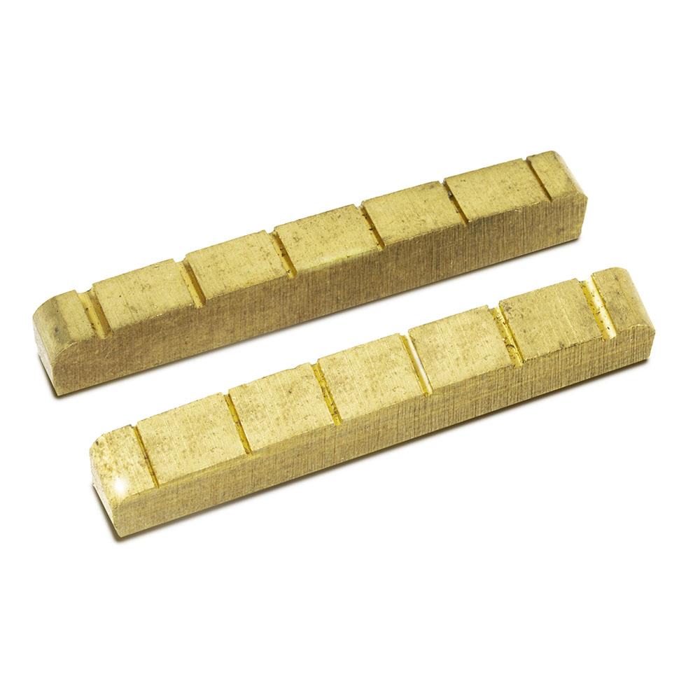 Hosco Japan Solid Brass Guitar Nut Slotted - 43.0mm x 7.7mm x 5mm