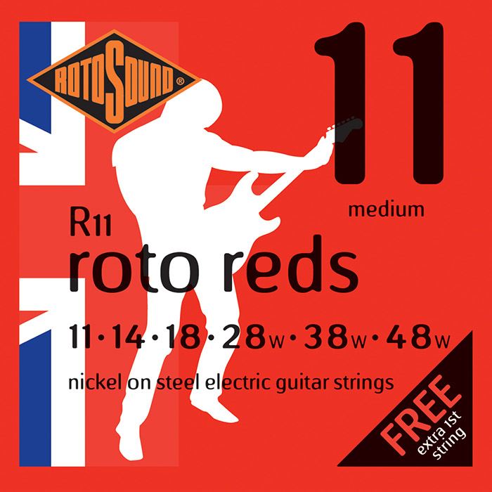 Rotosound R11 Roto Reds Electric Guitar Strings Gauge 11-48
