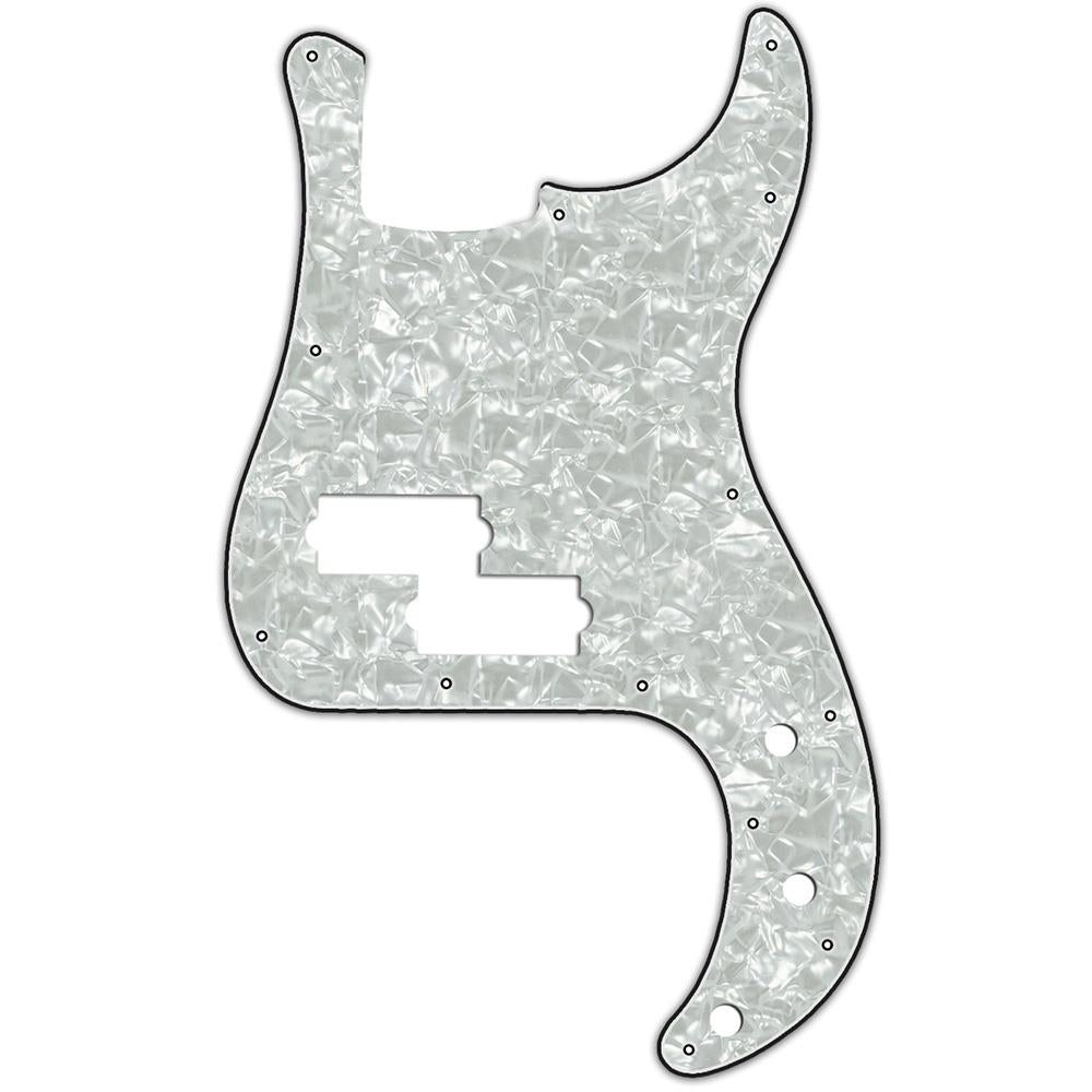 Precision Bass Compatible Scratchplate - White Pearl 3-ply