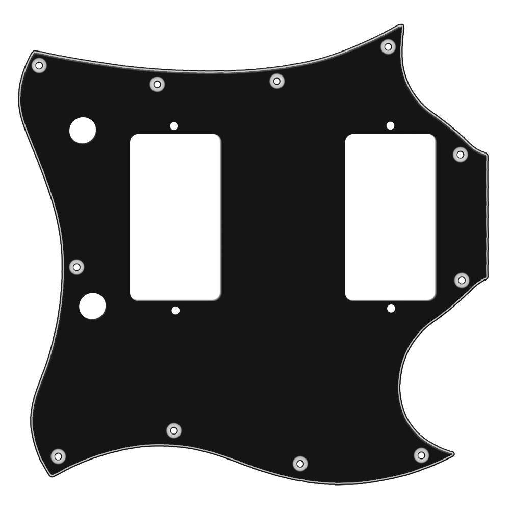 Gibson SG Special Compatible Scratchplate Pickguard - Black 3-ply