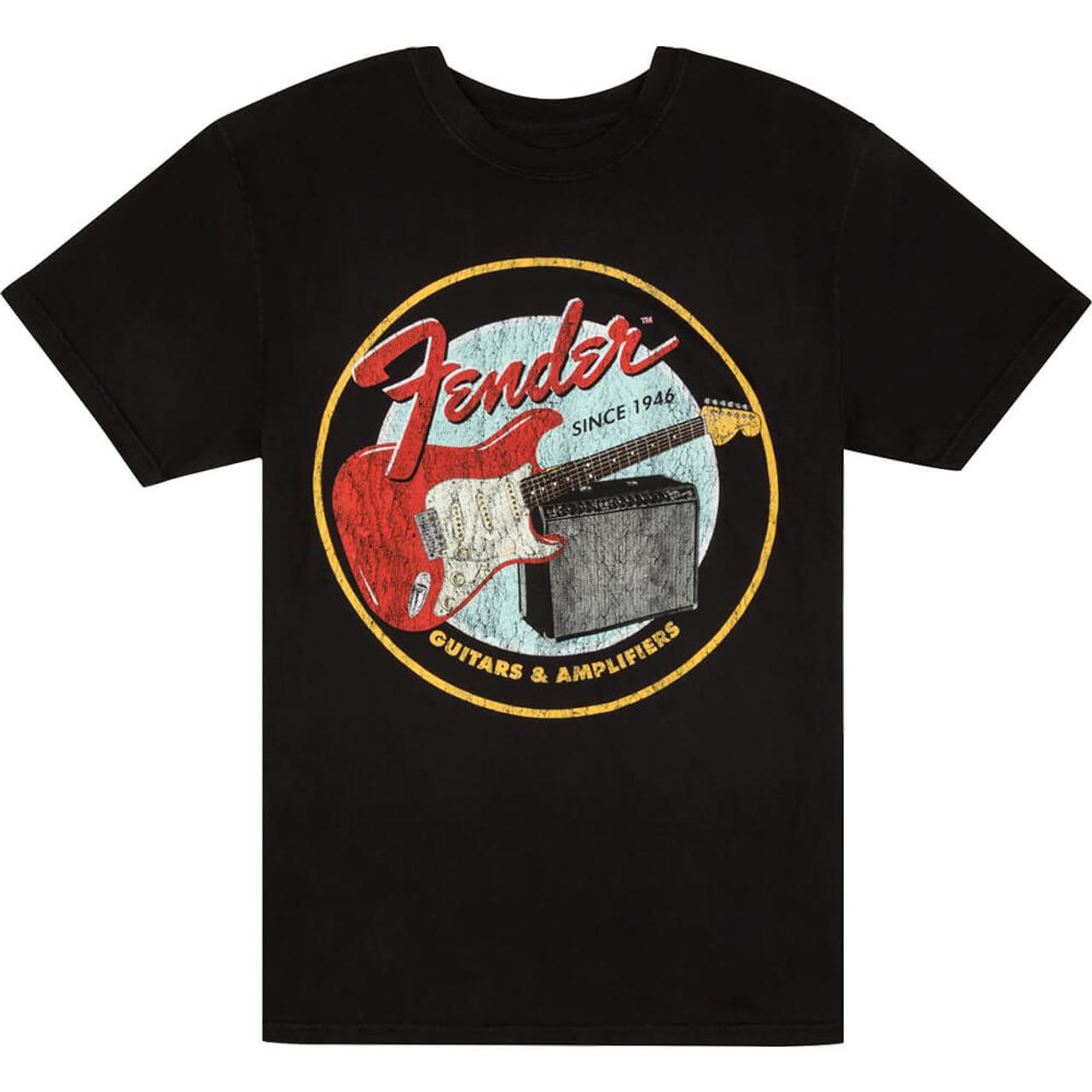 Fender 1946 Guitars & Amplifiers T-Shirt, Vintage Black
