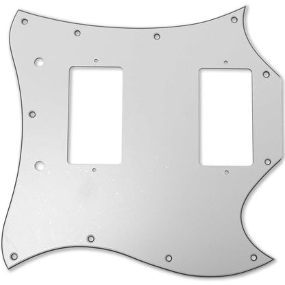 SG Custom Pickguard Scratchplate - White 3 Ply