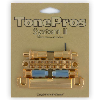 Tonepros LPM02 Metric Tune-O-Matic/Tailpiece set - Gold