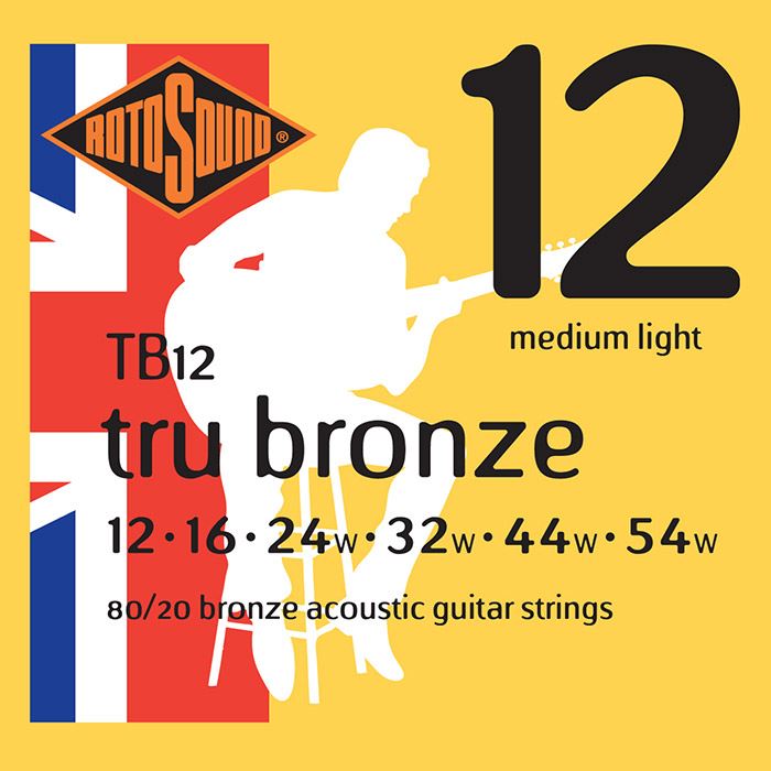Rotosound TB12 Tru Broze Acoustic Guitar Strings Gauge 12-42