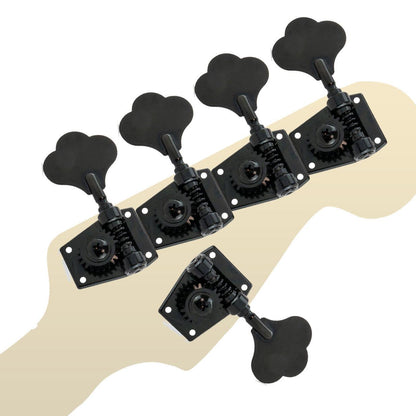 Set of 5 Bass Tuners Machine Heads 4 + 1 for Left Handed Bass