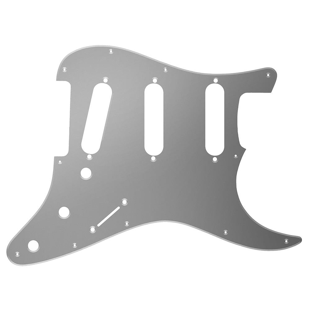 Silver Anodized 11 hole Stratocaster Compatible Scratchplate