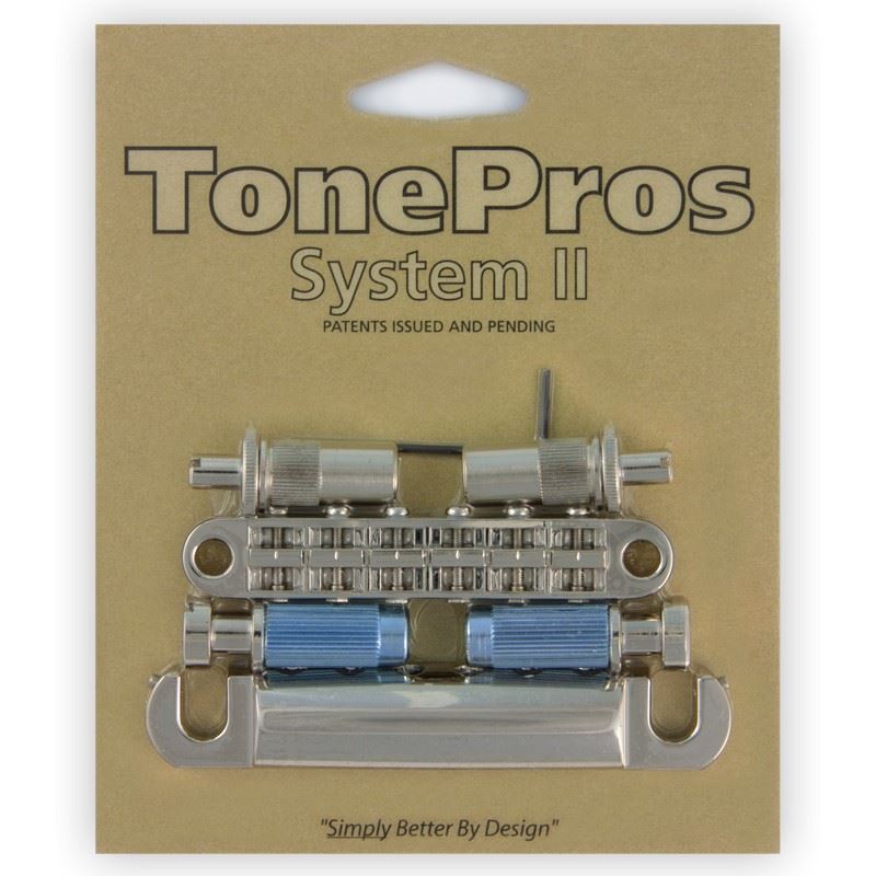 Tonepros LPM02 Metric Tune-O-Matic/Tailpiece set - Nickel