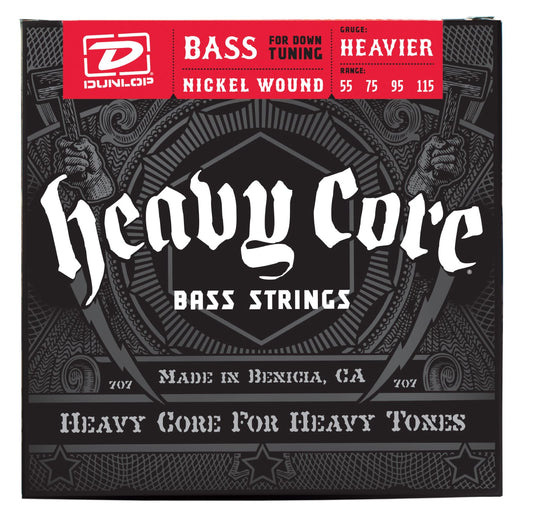 Dunlop 55-115 Heavy Core Nickel Wound Bass