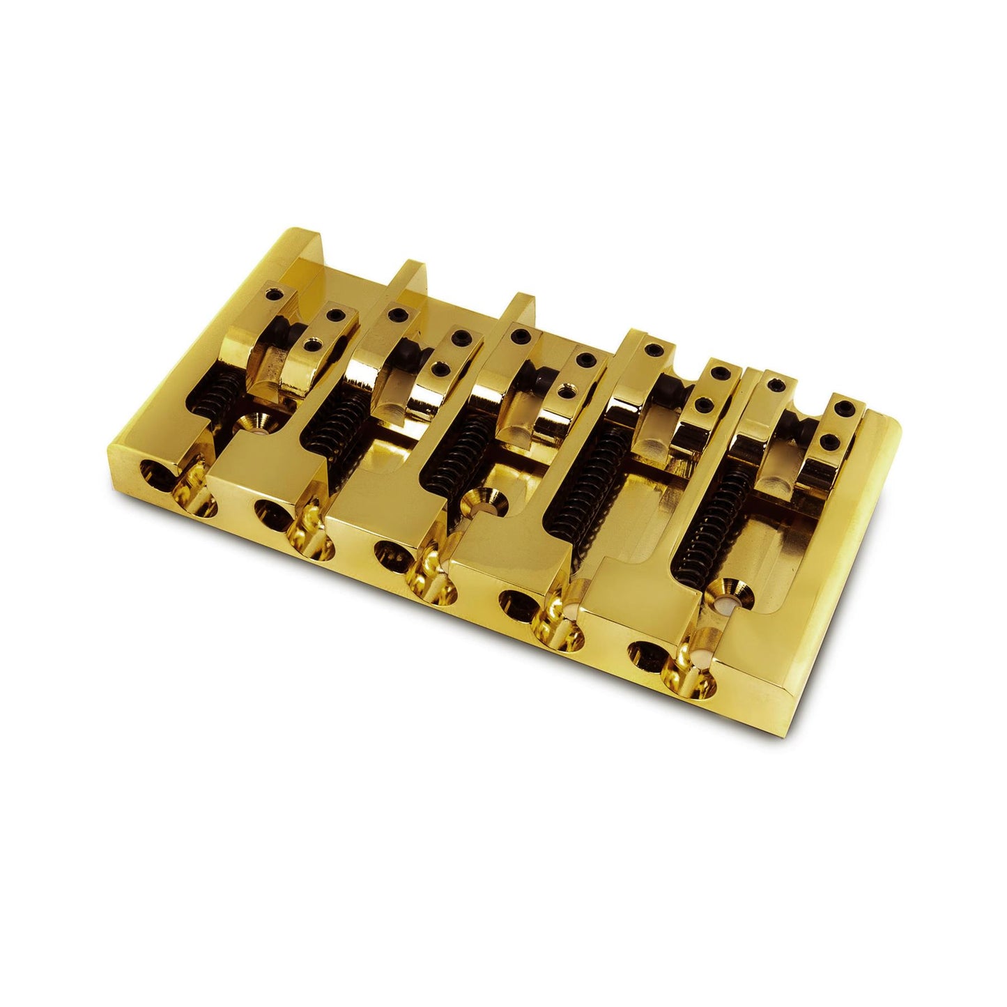 High Mass Solid Brass 5 String Bass Bridge for Jazz/Precision Bass etc